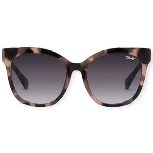 QUAY It’s My Way Sunglasses Milky Tortoise Frames Grey Gradient Lenses NWT
